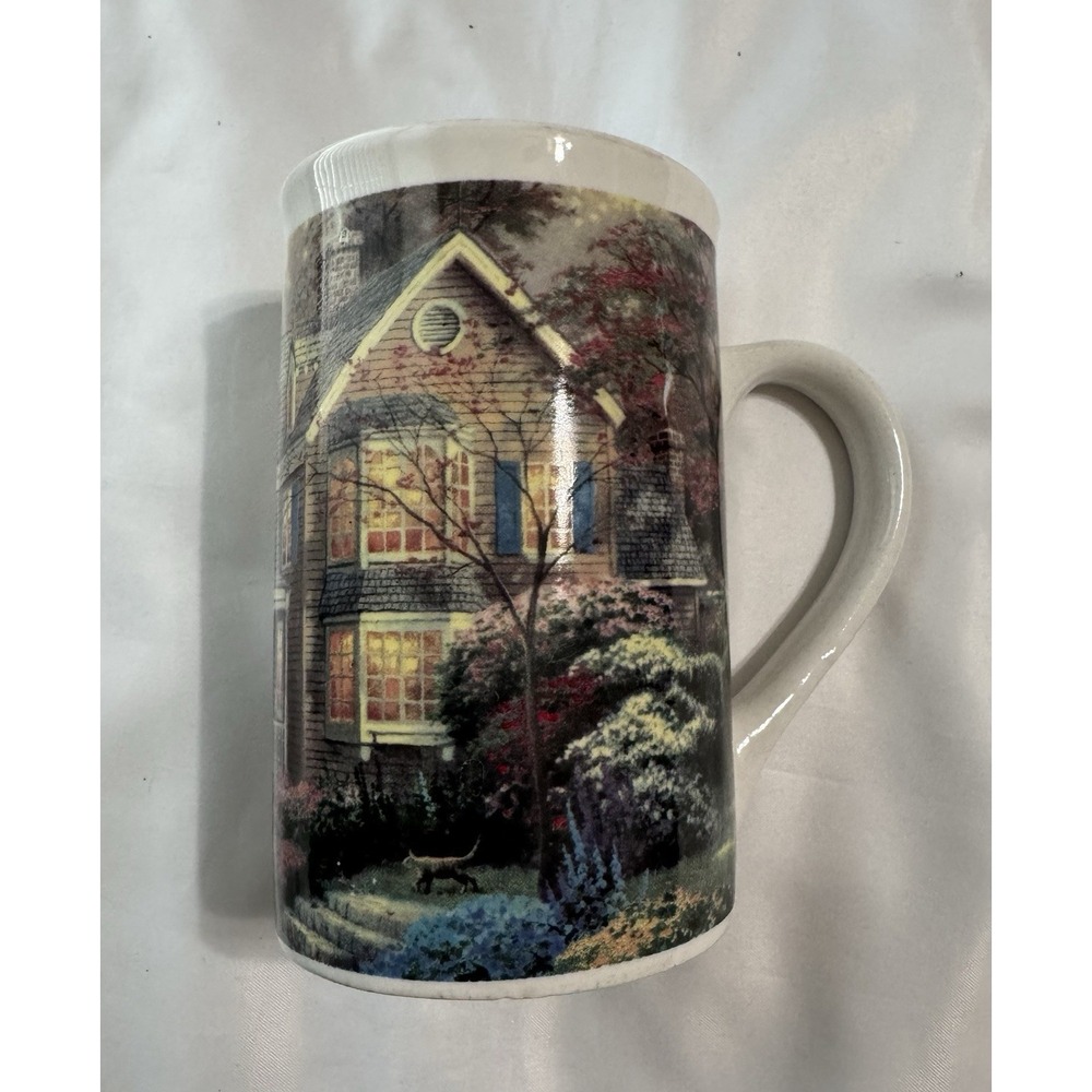 Thomas Kinkade Victorian Autumn 2005 Coffee Mug Tea Cup DesignPac‎ Inc Rare